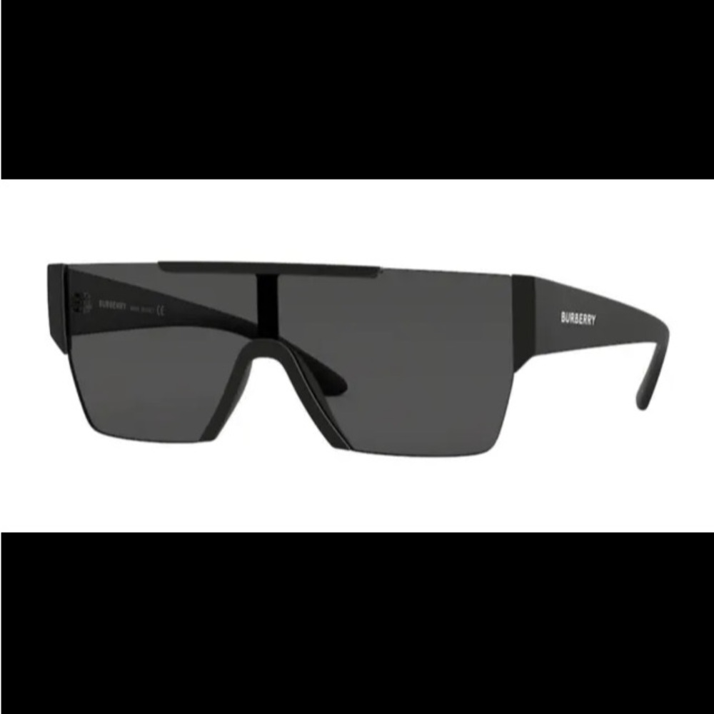 BURBERRY BE4291 346487 Matte Black Grey 38 mm Men's Sunglasses
